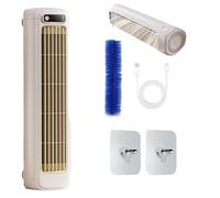 Cooling Ace, Cooling Ace Portable Air Cooler Fan, with 3 Speeds Led Display, Usb Charging, Desktop Tower Fan for Office, Bedroom, Kitchen (white)