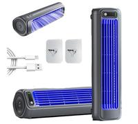 Cooling Ace Portable Air Cooler, Desktop Tower Fan Air, with 3 Speeds, Led Touch Screen, Usb Charging (Gray)