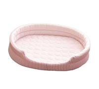 Cooling Animal Socket, High Strength Summer Sleep a Cool Bed Beautiful Appearance Ice Silk Easy Disassembly for a Kitty and a Puppy (Roseate)