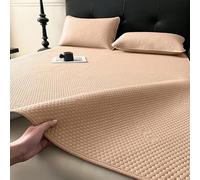 Cooling Anti-Slip Summer Pillowcase Set Breathable Ice Silk Includes 2 Shams Perfect for Hot Sleepers Comfortable for Night Use (California King Size)