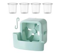 Cooling Attachment For Fan - Hangable Ice Box Cup, Clip On Cooler Accessory | PP, Blue Pink, 4 Cups, Energy Saving, Summer Floor Desktop Home Office Bedroom, Refreshing Breeze