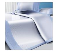 Cooling Bamboo Mattress - Antibacterial & Skin-Friendly Machine Washable Non-Deforming Ideal for Home Use (Blue 150x200cm/63)