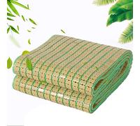 Cooling Bamboo Mattress Topper Breathable Summer Seat Cushion for Car Sofa & Dorm (50x200cm 1.6x6.6ft) Ideal for Hot Nights & Ultimate Comfort