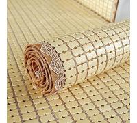 Cooling Bamboo Sleeping Mat Breathable Foldable Bed Mattress for Summer Mahjong & Floor Use Smooth & Comfortable Fits Single Double Bed & Sofa (55x165cm)