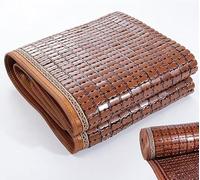 Cooling Bamboo Sleeping Mat, Breathable Rattan Pad for Summer Mattress, Foldable Design, Traditional Style Perfect for Hot Nights, Fits Single/Double/Queen Beds (59"x76.8")