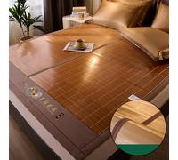 Cooling Bamboo Sleeping Mat - Double-Sided Air Conditioning Bed Sheet, Folding Smooth Design for Summer Comfort
