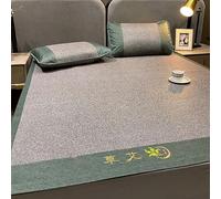 Cooling Bamboo Sleeping Mat - Foldable Double Sided Indoor Roll-up Runner Rug for Bedroom and Living Room - Easy Care