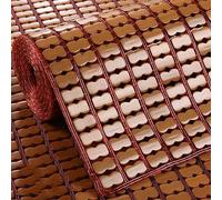 Cooling Bamboo Sleeping Mat Foldable Summer Bed Pad Breathable Mattress for Single/Double Bed & Sofa Perfect for Mahjong & Floor Use (90x190cm)