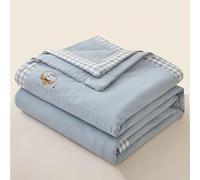Cooling Blanket 100% Cotton Ultra Soft Moisture Wicking Breathable Machine Washable for Night Sweats, Heat Dissipation, Comfortable Design 200x230cm
