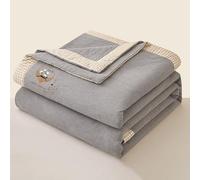 Cooling Blanket 100% Cotton Ultra Soft Moisture Wicking Breathable Machine Washable for Night Sweats, Heat Dissipation, Comfortable Design 200x230cm
