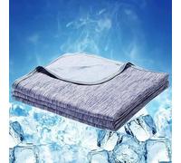 Cooling Blanket,Cool Blankets King Size, Ice Summer Cooling Blankets for Night Weats, Cozy Sleepers Double Sided Cold Effect,Instant Cooling Relief for Bed Sofa, Breathable & Soft (100 * 150cm)