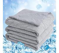 Cooling Blanket, Coverless Duvet,Ultra-Soft & Friendly,Lightweight, Breathable, Machine Washable,Cool Sleeping Summer Blanket for Night Sweats Hot Sleeper,for Bed Sofa,Cool Blankets,243 x 304 cm,Grey