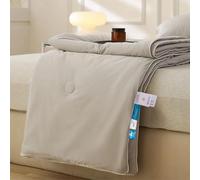 Cooling Blanket, Double-Sided Cold with Cooling Comforter, Lightweight Comforter for Summer Nights, Breathable Summer Quilt for Queen Bed, Dorm, AC Room, RV Travel (Gray,200 * 230cm)