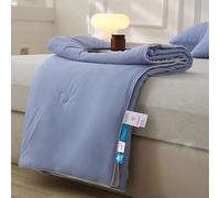 Cooling Blanket, Double-Sided Cold with Cooling Comforter, Lightweight Comforter for Summer Nights, Breathable Summer Quilt for Queen Bed, Dorm, AC Room, RV Travel (Blue-purple-gray,200 * 230cm)