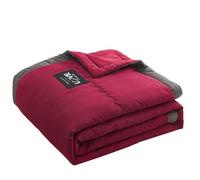 Cooling Blanket, Double-Sided Lightweight Summer Bed Sheets for Night Sweats and hot flashes, Ice Sleeping Quilt for Adults & Kids, Skin-Friendly Bedding (Red)