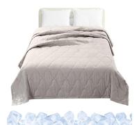 Cooling Blanket for Comfortable Sleepers, Night Quilt | Double Sided Cooling Soft and Comfortable Bed Blanket for Adults with Night Sweats and Summer Comfort