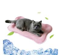 Cooling Blanket for Dogs,16.5inx22.8in Portable Bone Shape Washable - Pet Cooling Mat Sleeping Pad - for Puppy Kitten Hot Weather Indoor Outdoor Balcony Car Travel Patio Crate Beach