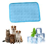 Cooling Blanket for Dogs,Cat Cooling Mat Pad,Washable Pet Coolings Mat Pad, Summer Ice Silk Mat,Non Toxic Gel Self Dog Cool Pad for Small Medium Large Dogs Indoor/Outdoor Use (Bule, 40x30cm)