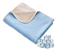 Cooling Blanket for Hot Sleepers, Cooling Fiber Absorbs Body Heat, Lightweight Soft Cold Blanket for Summer Sleeping