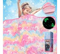 Cooling Blanket for Hot Sleepers,Glow in The Dark Blanket Unicorns Gifts for Girls,Girls Toys for 1-10 Year Old Girl Gifts,Soft Summer Blanket for Boys Girls,50x60 in