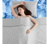 Cooling Blanket for Hot Sleepers Night Sweats Japanese Q-Max>0.4 Arc-Chill Cooling Fiber Keep Adults/Children Cool All Night Twin Size Cool Summer Blanket 59 X 79in Soft Breathable All-Season-Gray