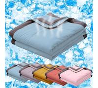 Cooling Blanket for Night Sweats, Summer Blanket for Hot Sleepers, Ice Cooling Blankets Double Sided Cold Effect Cool Blankets for Sleeping, Soft Lightweight Summer Cold Throw