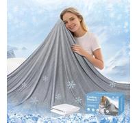 Cooling Blanket For Night Sweats, Summer Ice Cold Blanket for Sleeping, Q-Max > 0.4, Lightweight Breathable Cool Blankets for Hot Sleepers Kids Adults, Ideal for Bed Couch Camping Travel (200x220cm)