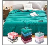 Cooling Blanket for Night Sweats, Summer Ice Cooling Bed Sheets Blankets King Size Double Bed Adult Single Skin Friendly Plain Cooler Quilt for Hot Sleepers Sweats All-Season Lightweight Ice Throws UK