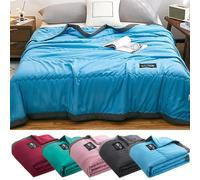 Cooling Blanket for Night Sweats UK Summer Cooler Quilt for Hot Sleepers and Night Sweats, Cooler Comforter-Double Sided Cold Effect Blanket Cooler Fiber, Ice Blanket for All-Season Lightweight Sales