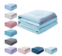 Cooling Blanket for Summer, Cooling Summer Comforter Blanket for Hot Sleepers Lightweight Quilted Night Sweats Relief Breathable & Soft All-Season Keep Cooling All Night Bed Sheets Bedding