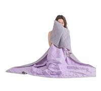 Cooling Blanket - Lightweight Breathable Summer Blanket for Night Sweats, Skin-Friendly Cooling Throw for Bed Couch Travel, Single/Double Bed Blankets for Hot Sleepers (D-Purple,180 * 200CM)