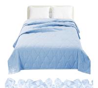 Cooling Blanket,Lightweight Quilt | Double-Sided Ice Cooling Soft Cozy Bed Blanket for Adults Hot Sleepers Night Sweats Summer Comfort