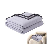 Cooling Blanket - Lightweight Summer Quilt, Breathable Bed Cover | Extra Soft Reversible Comforter, Thin Temperature Regulating Throw, Portable Cool Sleep Blanket for Bed Sofa Travel Nap Car Use
