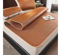 Cooling Blanket, Summer Sleeping Mat Bamboo, Foldable Summer Blanket, Bamboo And Rattan Woven Cooling Ma, Breathable Cool With Pillowcase For Bed, Sofa, Tent Regular style 180*200 cm/70.8*78.7 in