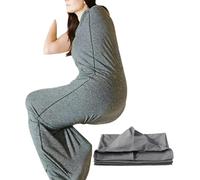 Cooling Blanket with Hug Pressure Therapy, Compression Sleep Sack-Ultra-Lightweight Wearable Blanket for Stress & Anxiety Relief, Breathable Stretch Fabric Sleep Pod for Kids Teens & Adults (170*40cm)