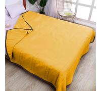 Cooling Blankets, Cooling Blanket for Night Sweats, Summer Cool Blanket Single Blanket for Hot Sleepers, Double Sided Cold Effect Blankets for Sleeping Ice Breathable Throw (Yellow, 140*200cm)