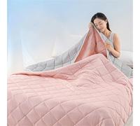 Cooling Blankets for Hot Sleeper，Summer Ice Cool Throw Blanket for Night Sweats， Breathable Lightweight Quilt for All Season，Comfort Soft Nap Blanket for Home Office Gifts for Women