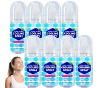 Cooling Body Spray for Outdoor Activities Summer Heat Relief, Gentle Cool Mist for Hot Flashes, After Sun Mist with Aloe Vera and Hyaluronic Acid, Sunburn Relief Spray for Face Skin Care (8pcs)