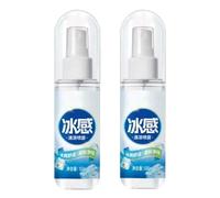 Cooling Body Spray, Instant Chill Mist, Hydrating Skin Refresher, Long Lasting Icy Effect Quick Dry Formula Portable Bottle for Sports, Commuting, Travel, Outdoors, 70gx120g