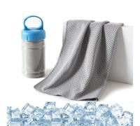 Cooling Bottle Cold Sweat Towel, Absorbent Quick-Drying Gym Cooling Towels, Reusable Cool Ice Towel For Extreme Heat For Men Women Gym Workout Running Yoga Golf Camping，Gray：30 * 90CM