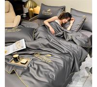 Cooling Breathable Summer Quilt and Blanket Set, Ice Silk Material for Ultimate Comfort, Washable and Conditioning - 4 Piece