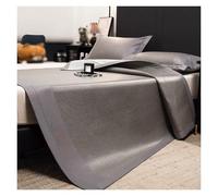 Cooling Breathable Summer Sleeping Mat With Pillowcase, Woven Ice Silk Material For Hot Nights Bed Sofa Floor Use, Adults And Hot Sleepers