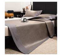 Cooling Breathable Summer Sleeping Mat With Pillowcase, Woven Ice Silk Material For Hot Nights Bed Sofa Floor Use, Adults And Hot Sleepers