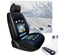 Cooling Car Seat 12V-24V with 24 Turbo Fans, 3 Cooling Air Speeds, Cooling Car Seat Covers for Summer for Cars,SUV,Sedans and Pick-up Trucks,Blue-12V