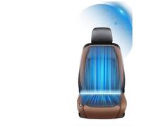 Cooling Car Seat Cover 12V-24V with 24 Turbo Fans, 3 Cooling Air Speeds, Cool Seat Covers for Cars for Car SUV Truck Universal Fit,Brown-12V