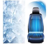 Cooling Car Seat Cover 12V-24V with 24 Turbo Fans, 3 Cooling Air Speeds, Cooling Pad for Car Seat for Cars,SUV,Sedans and Pick-up Trucks,Blue-24V