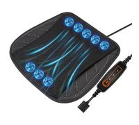 Cooling Car Seat Cover | Ice Silk Mesh + Cotton, 44x44cm, 8 Fans | Summer Ventilated Cushion With Airflow | 8-Motor Breathable Pad For Auto, USB Powered