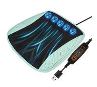 Cooling Car Seat Cover | Ice Silk Mesh + Cotton, 44x44cm, 8 Fans | Summer Ventilated Cushion With Airflow | 8-Motor Breathable Pad For Auto, USB Powered