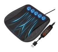 Cooling Car Seat Cushion - Car Cooling Pad | 3-Speed Airflow Adjustment Breathable Mat Ergonomic for Truck Travel Road Trip Back Wheelchair Driver Boat Elderly