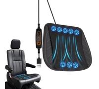 Cooling Car Seat Cushion | Cooling Seat Pad | 3-speed Ergonomic Supportive Mat for Vehicle Driver Back Sitting Travel Elderly Boat Wheelchair Truck